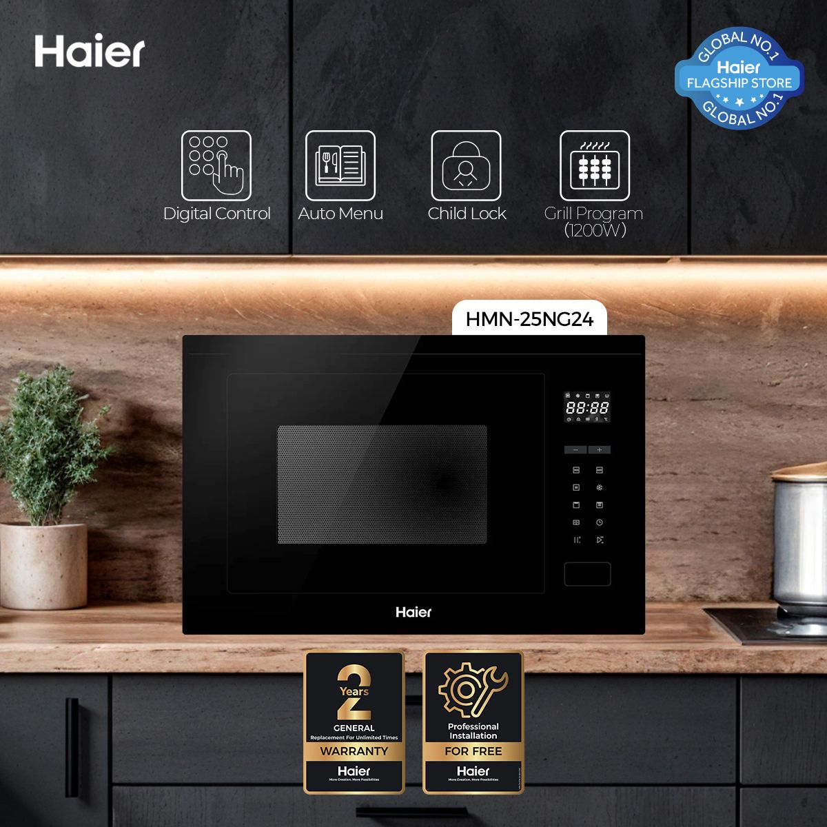 Haier HMN-25NG24+ Microwave Oven