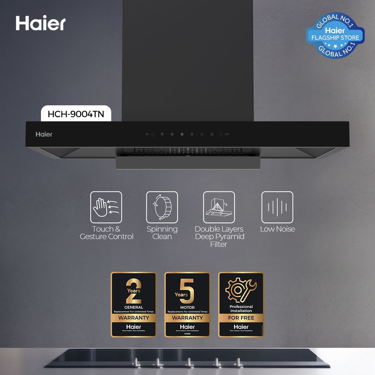 Haier HCH-9004TN Kitchen Range Hood
