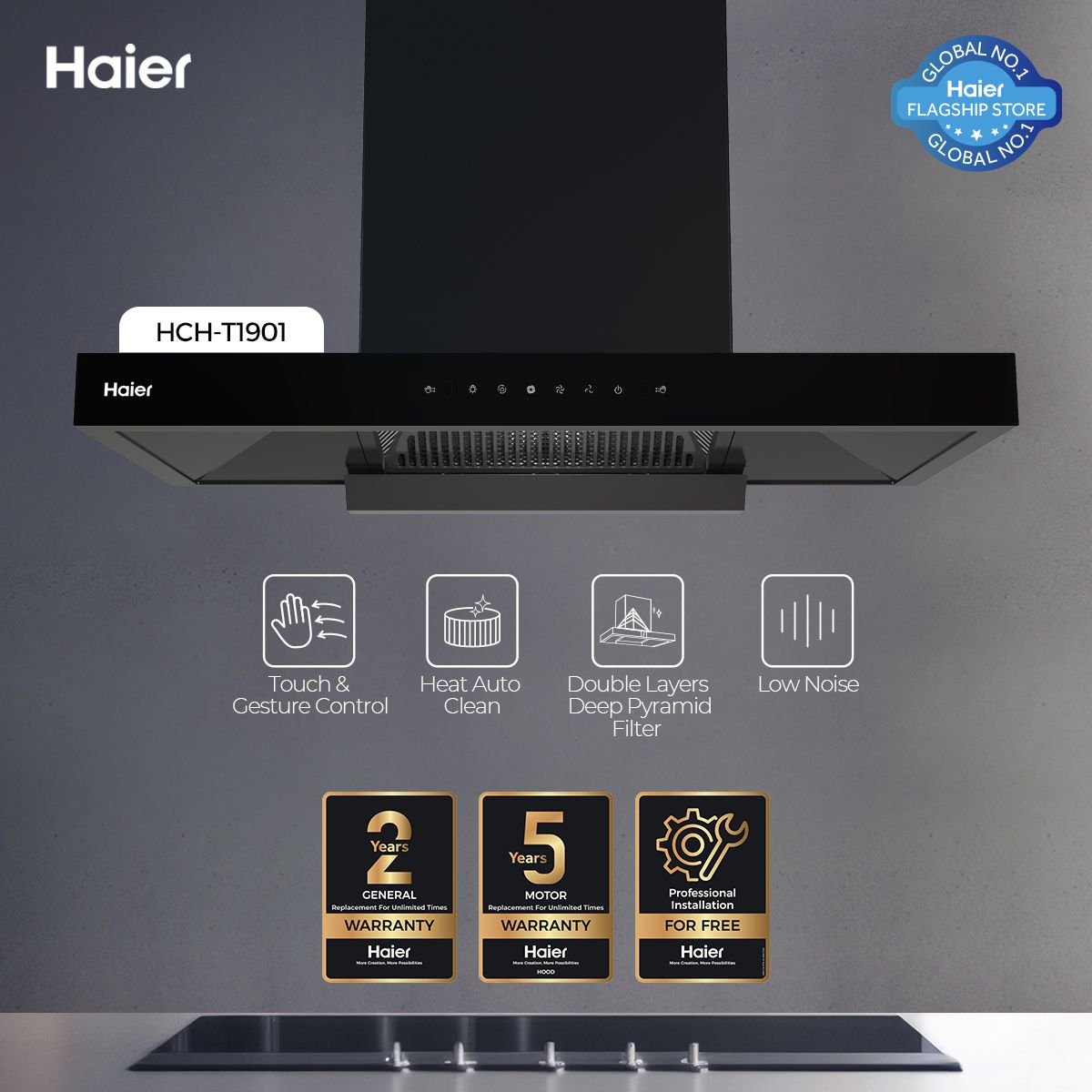 Haier HCH-T1901+ Kitchen Range Hood