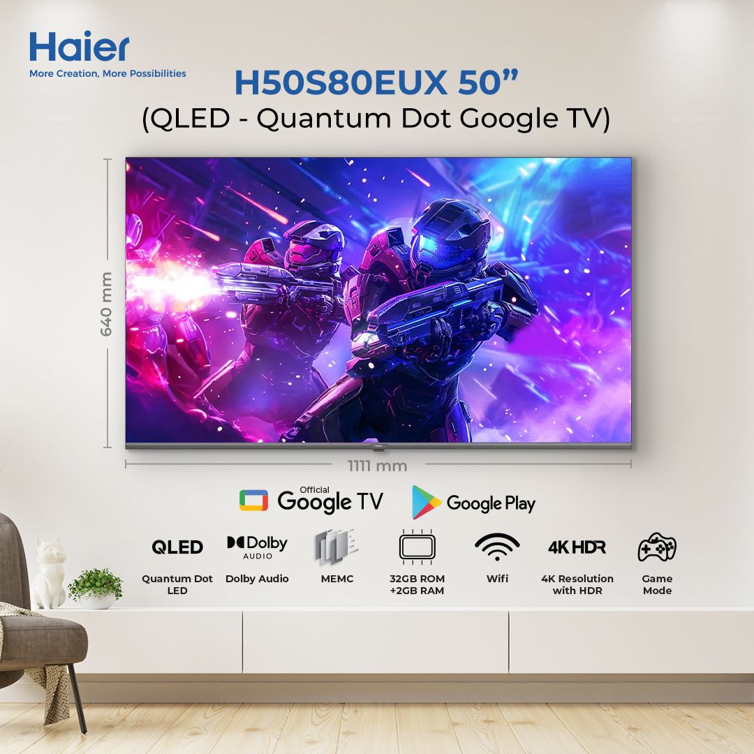 Haier H50S80EUX+ 50" Smart TV