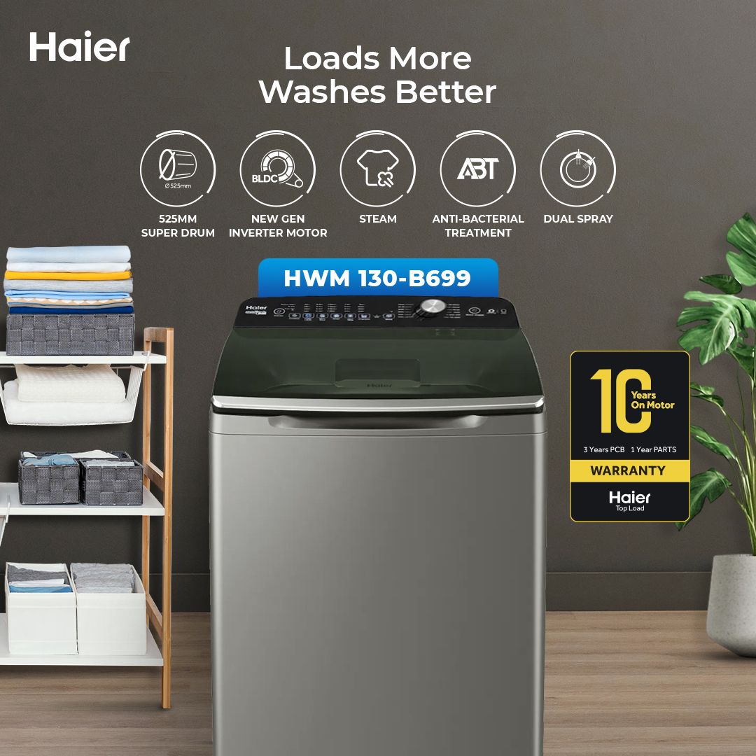 Haier HWM130-B699 Washing Machine