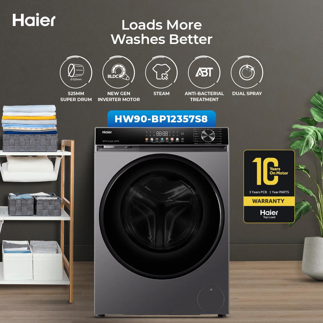 Haier HW90-BP12357S8 Washing Machine