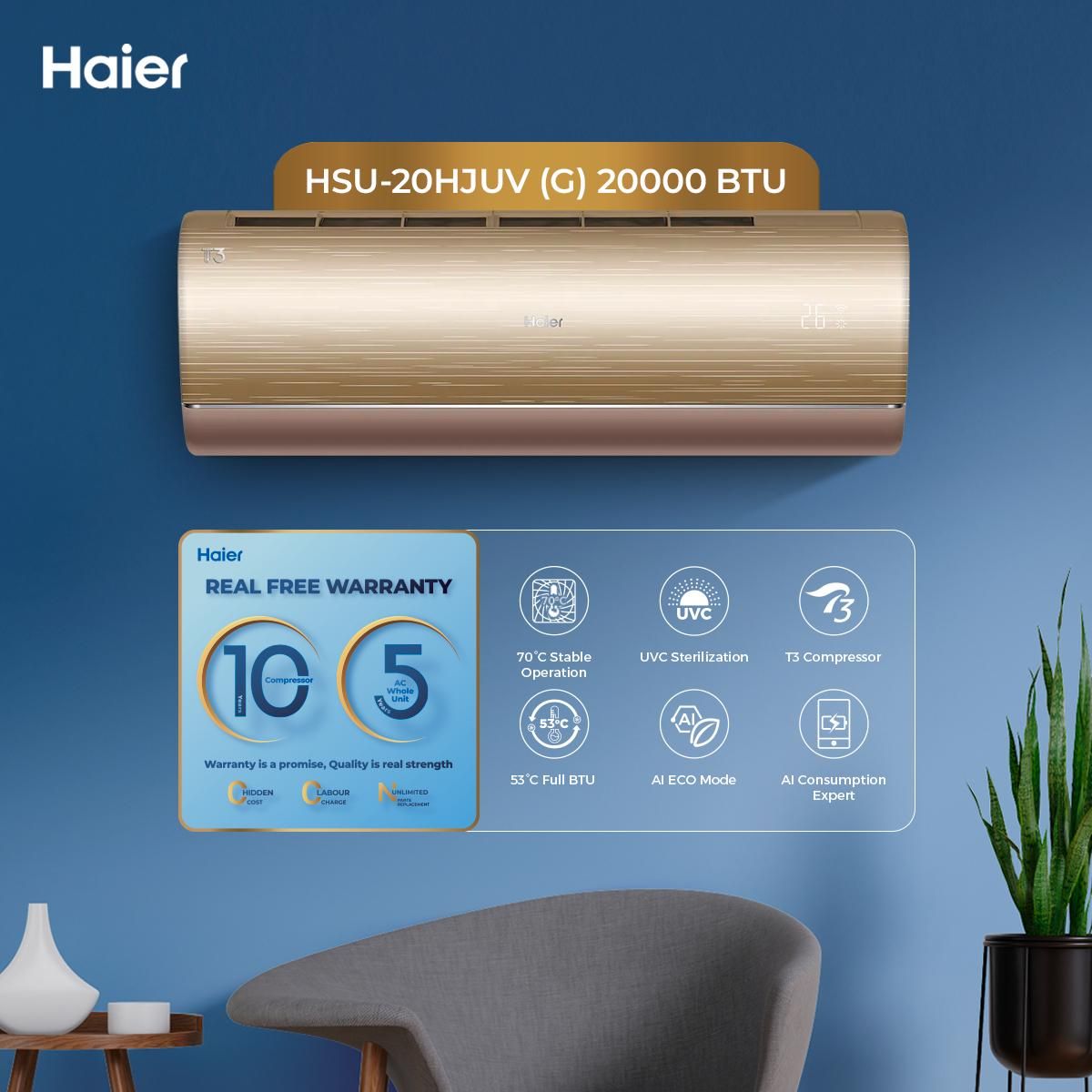 Haier HSU-20HJUV(G) Air Conditioner