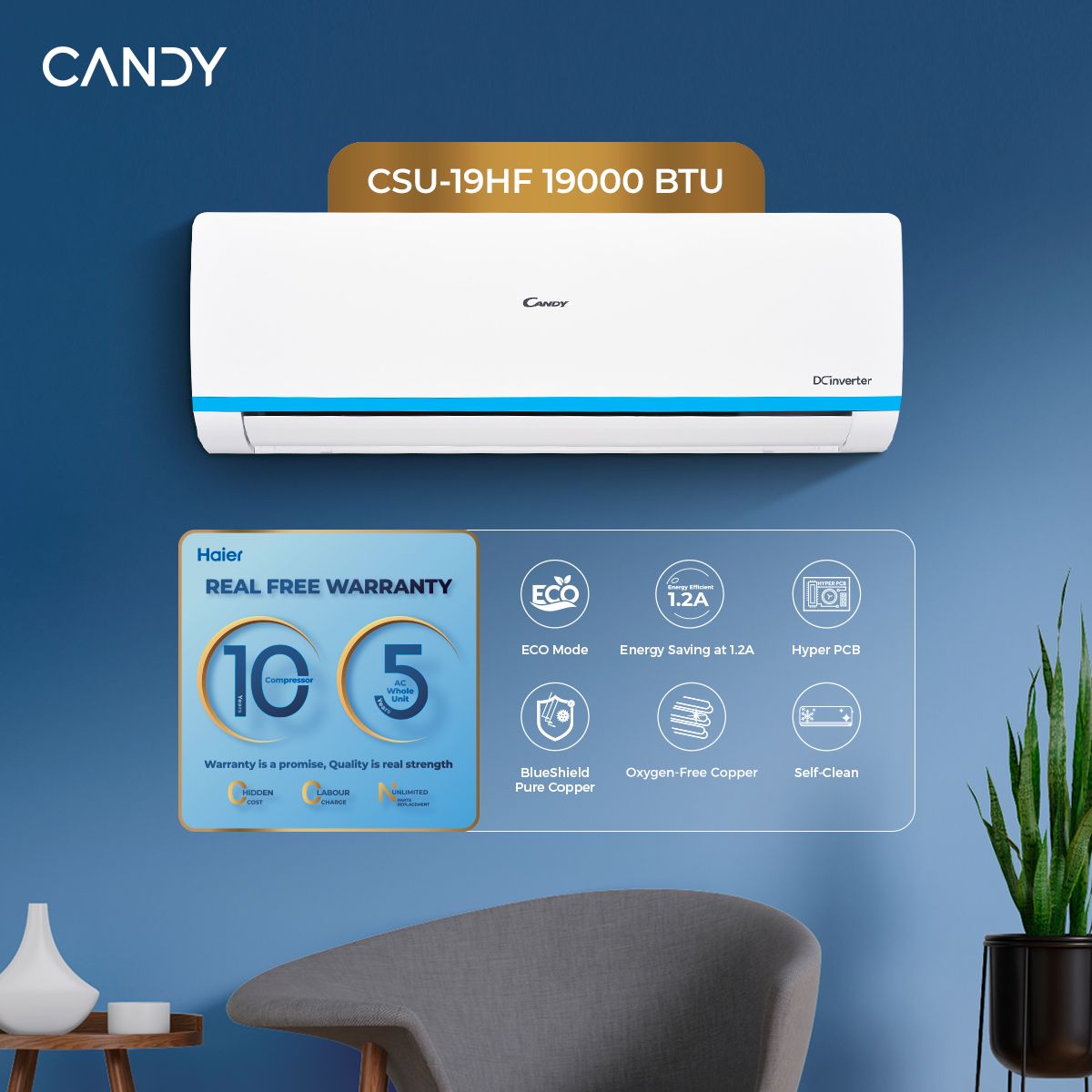 Haier CSU-19HF Air Conditioner