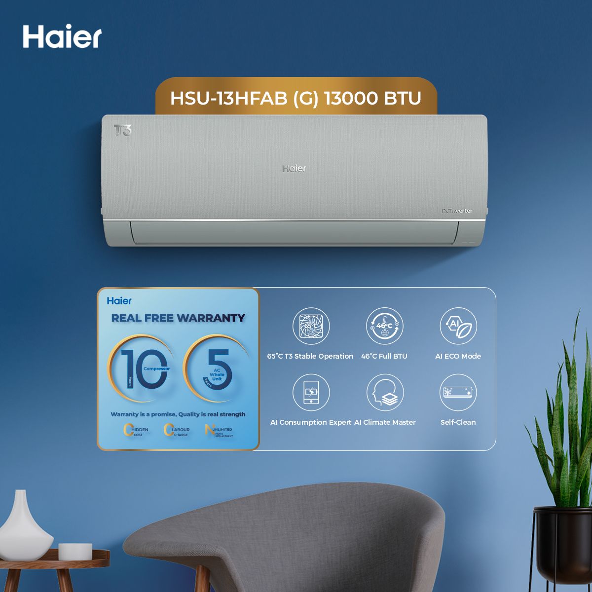 Haier HSU-13HFAB(G) Air Conditioner