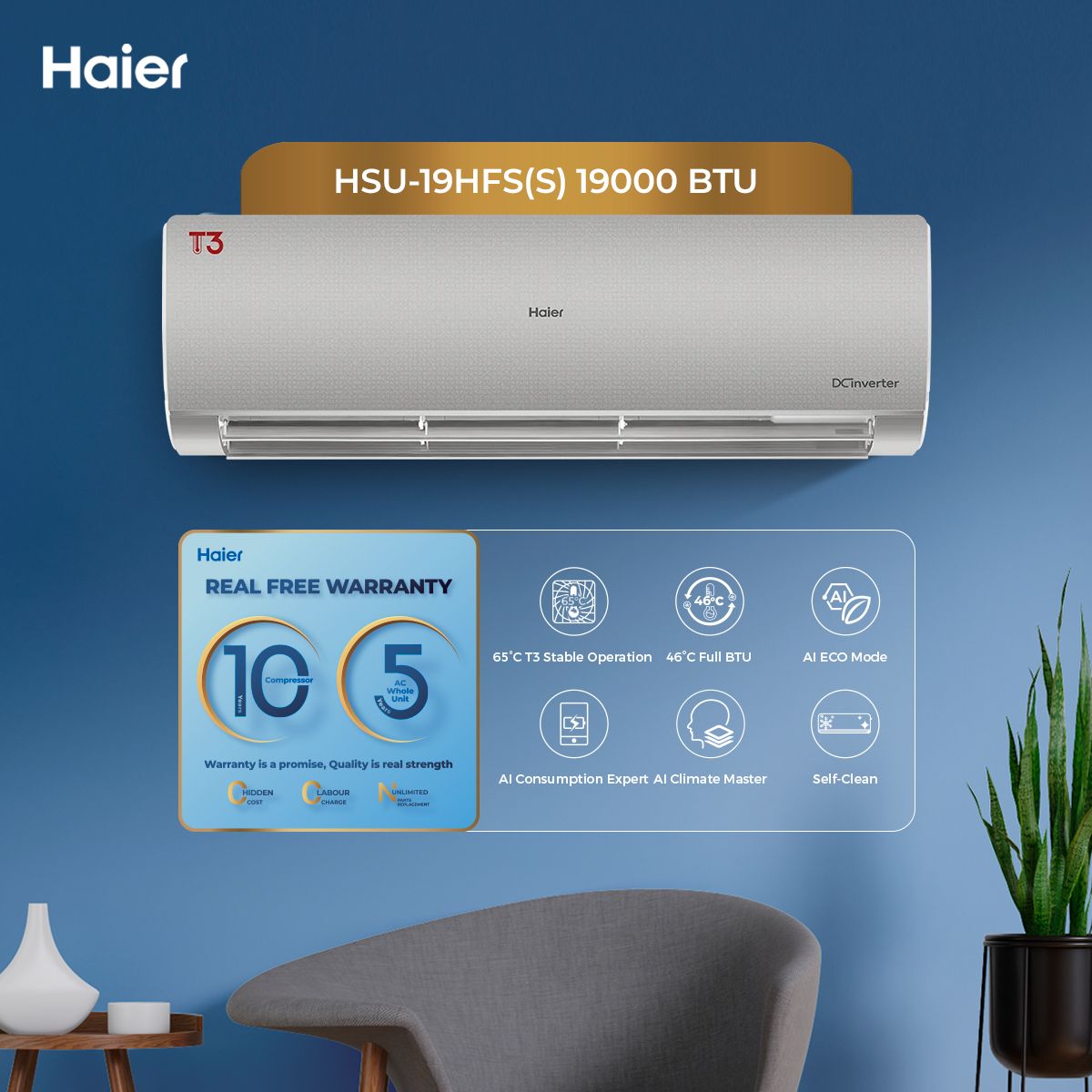 Haier HSU-19HFS(S) Air Conditioner
