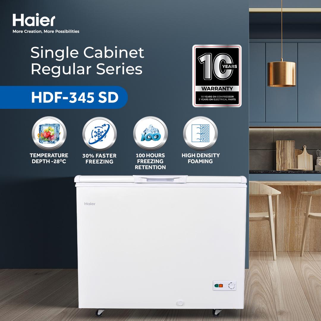 Haier R290 Refrigerant- HDF-345 Deep Freezer