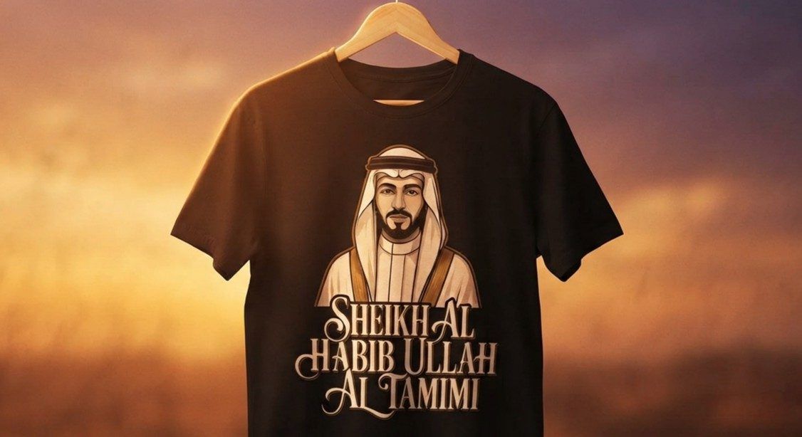 "Al-Tamimi Heritage" — Custom Arabic Portrait T-Shirt